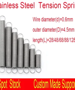 0.6mm wire Stainless steel extension tension spring OD 4.5mm