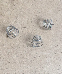 10pcs 0.4x6x9x5mm Stainless steel battery spring conical coil spring conical sprial compression spring double conical spring