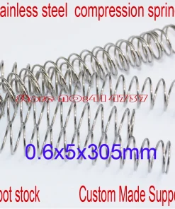 10pcs 0.6*5*305mm stainless steel spot spring 0.6mm wire hammer spring Y type compression spring pressure spring OD=5mm