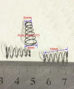 10pcs 0.4*5&8*15mm Steel conical coil spring 0.4mm wire conical sprial compression spring double conical spring