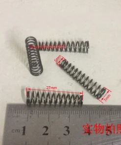 10pcs 0.7*5&7*27mm Steel conical coil spring 0.7mm wire conical sprial compression spring double conical spring