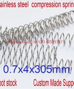 10pcs 0.7*4*305mm stainless steel spot spring 0.7mm wire hammer spring Y type compression spring pressure spring OD=4mm