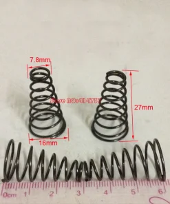 10pcs 1.0*7.8&16*27mm Steel conical coil spring 1.0mm wire conical sprial compression spring double conical spring