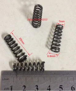 10pcs 1.2*7&8.8*25mm Steel conical coil spring 1.2mm wire conical sprial compression spring double conical spring
