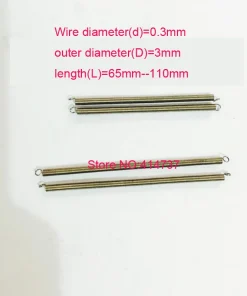 0.3*3*65mm 110mm 0.3 wire Carbon steel extension tension spring springs Stapler tension spring Pneumatic stapler dedicated acce