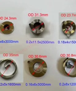 0.1--0.3mm Thickness Stainless Steel Flat Wire Coil Spring Constant Force