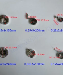 Alternative view of 0.1-0.4mm Stainless steel constant force clockwork spring return device coil