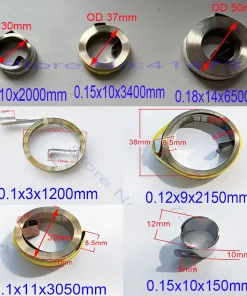 0.1--0.18mm Thickness 10/14mm Width Stainless Steel Flat Wire Coil Spring