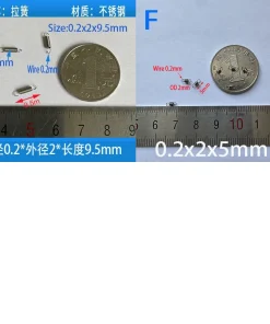 0.2mm wire Micro Small tension spring extension springs - Image 2