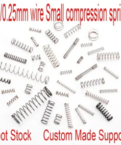 50pcs 0.2 0.25mm wire pressure spring Custom made