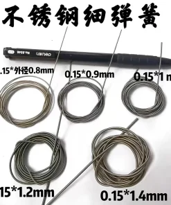Alternative view of 0.1 0.15mm wire fine tension spring 1 m long Spring steel Sheath spring oil seal spring tension springs Length 1000mm