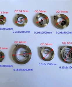 0.18--0.35mm Thickness Stainless Steel Flat Wire Coil Spring Constant Force