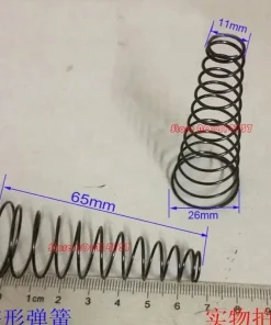 1.0*65mm conical coil spring conical sprial compression spring double conical spring 1.0*11&26*65